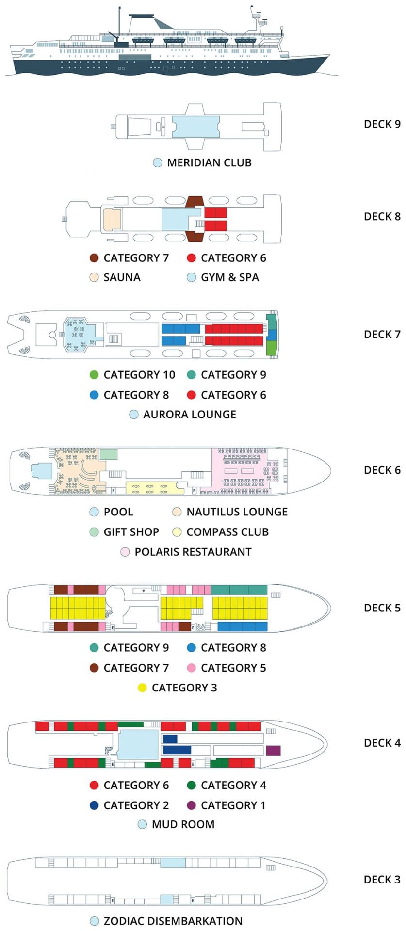 Ocean Endeavour Deck Plan