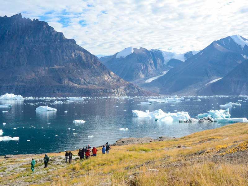 hiking in the Arctic, expedition cruise
