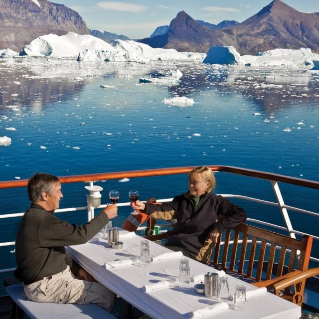 dining on Expedition cruise ship