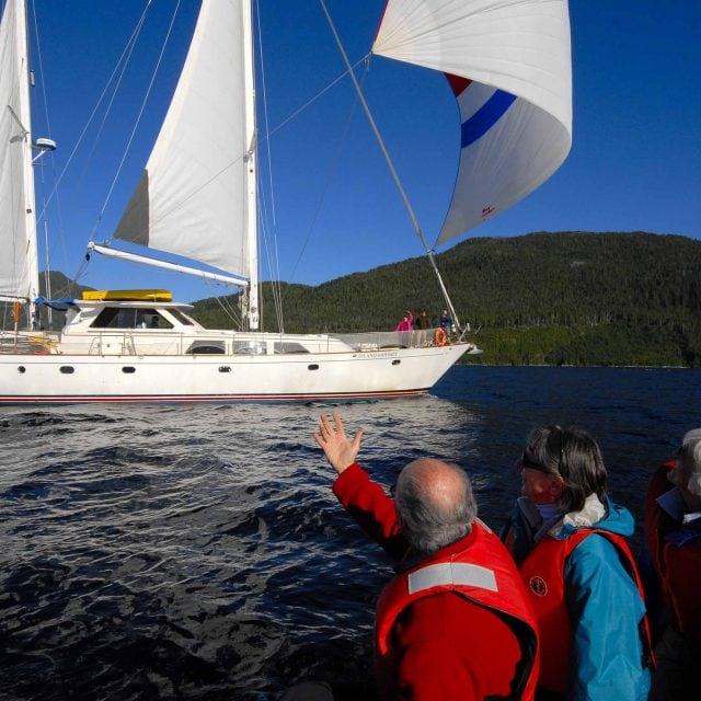 Island Odyssey under sail