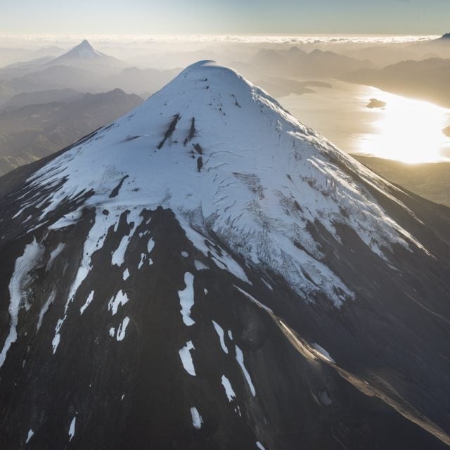 Aerial of Volcan Osorno, Chile © Steve Ogle - Patagonia Photo Tour