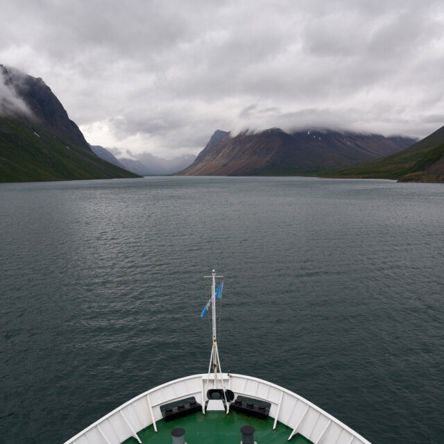 Cruising in Fjord on Southern Labrador Coast