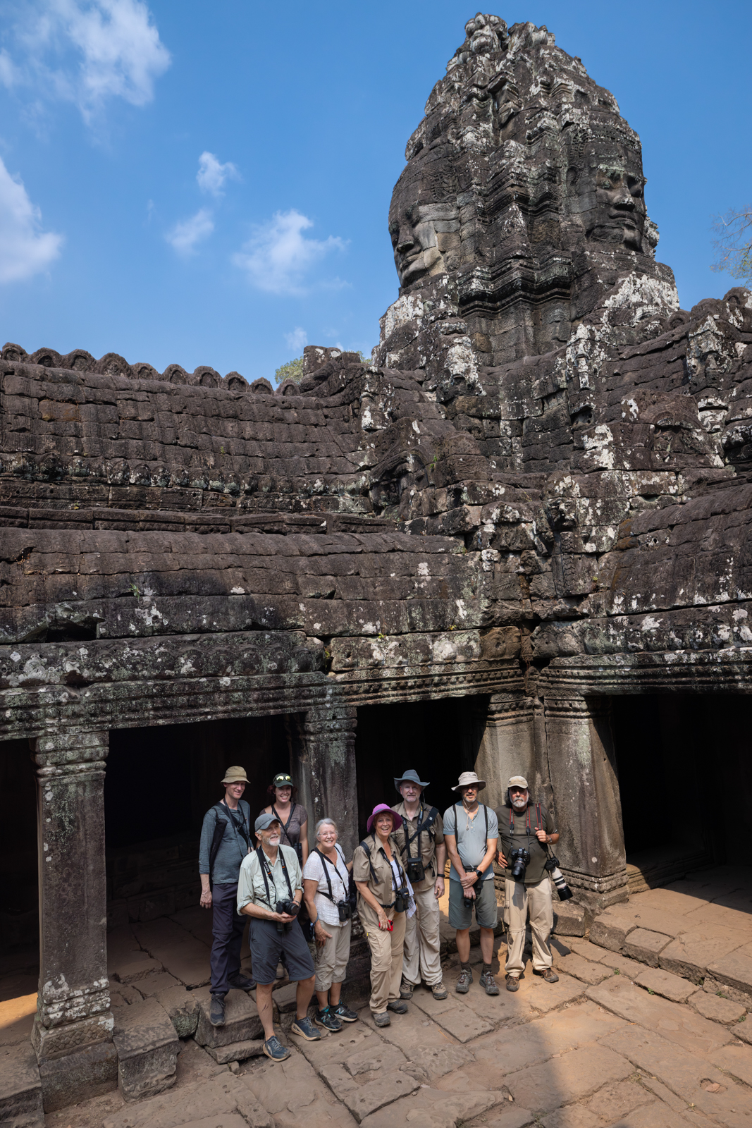 Birding group at Angkor Wat